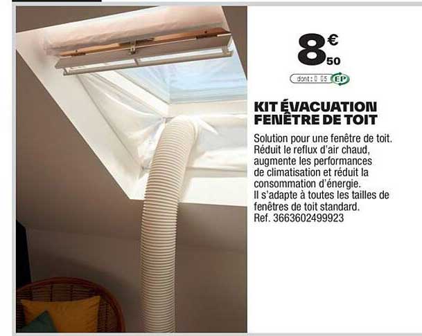 KIT ÉVACUATION FENÊTRE DE TOIT