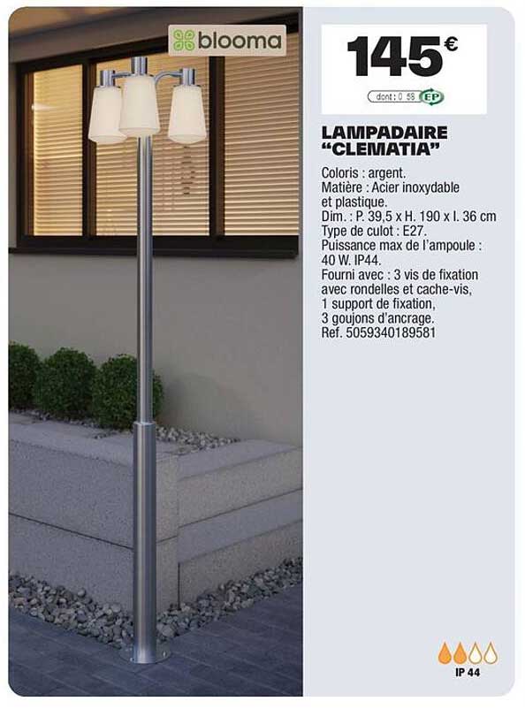 LAMPADAIRE “CLEMATIA”