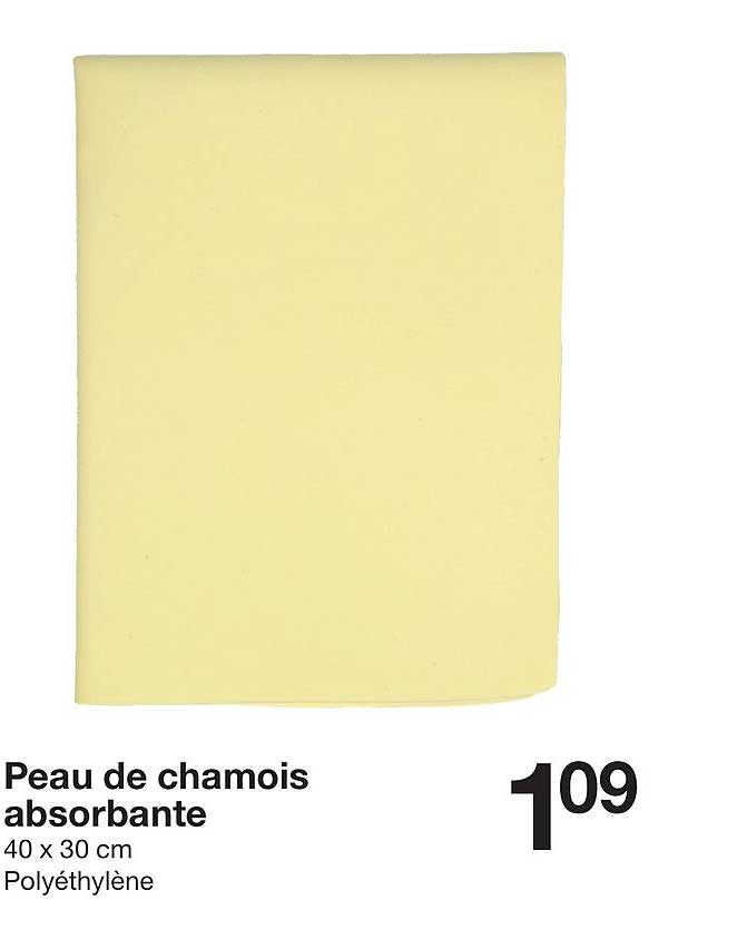 Peau de chamois absorbante