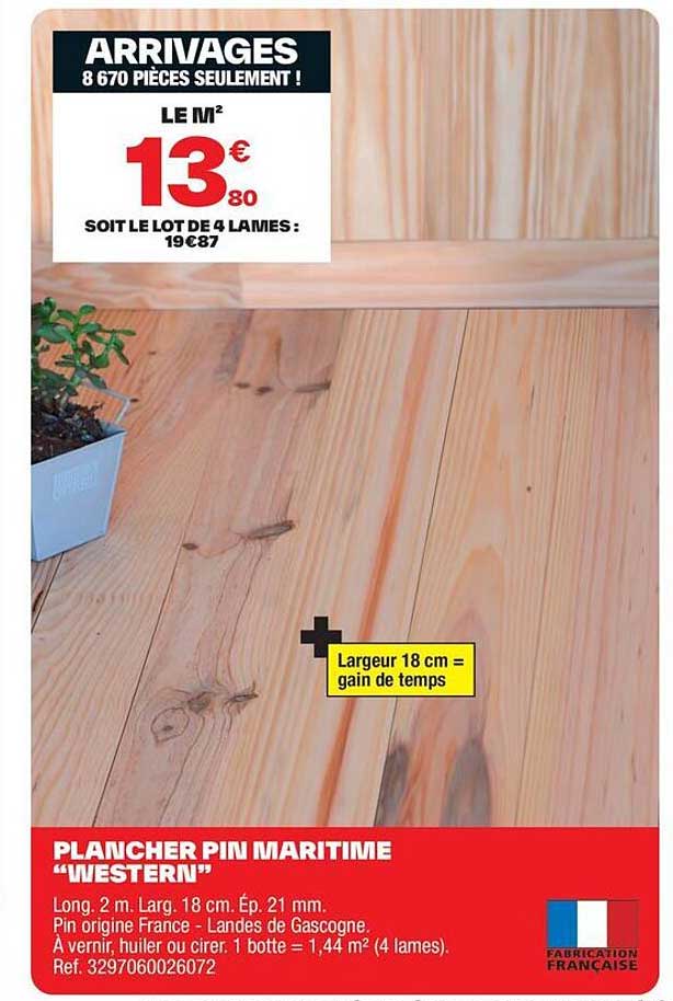 PLANCHER PIN MARITIME "WESTERN"