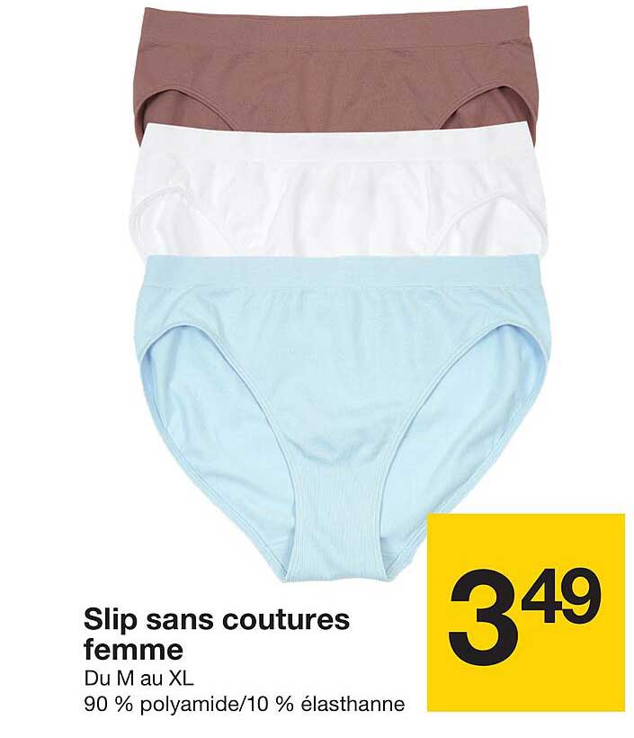 Slip sans coutures femme