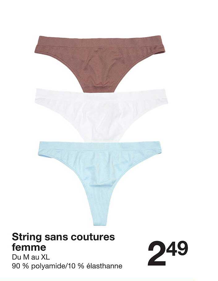String sans coutures femme
