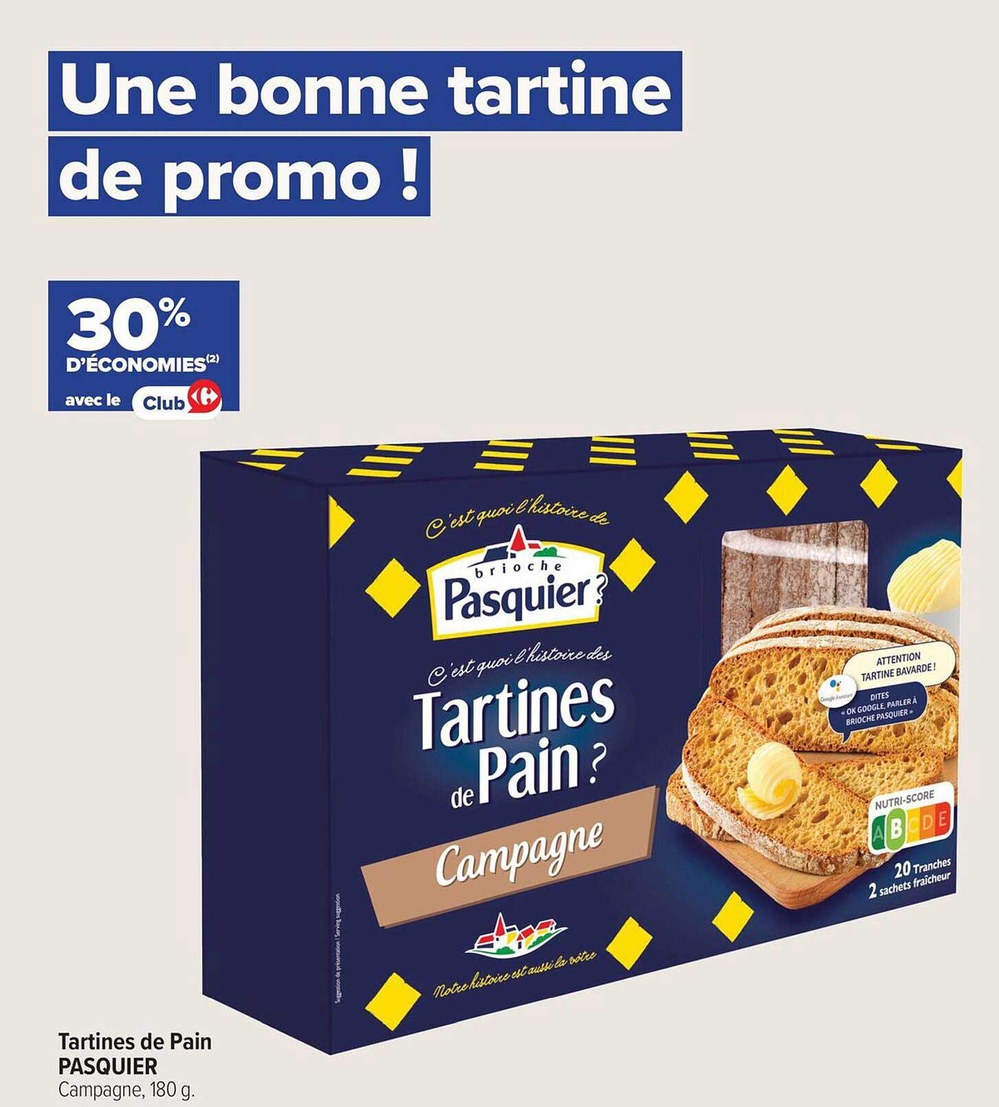 Une bonne tartine de promo !
