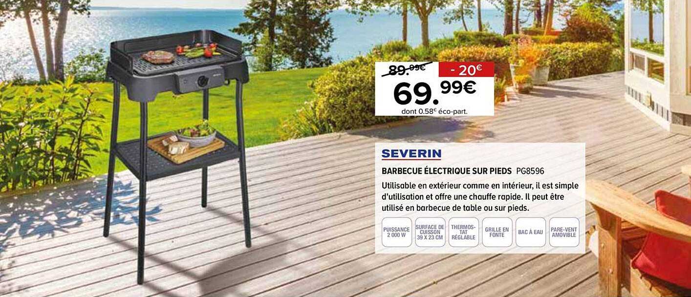 BARBECUE ÉLECTRIQUE SUR PIEDS