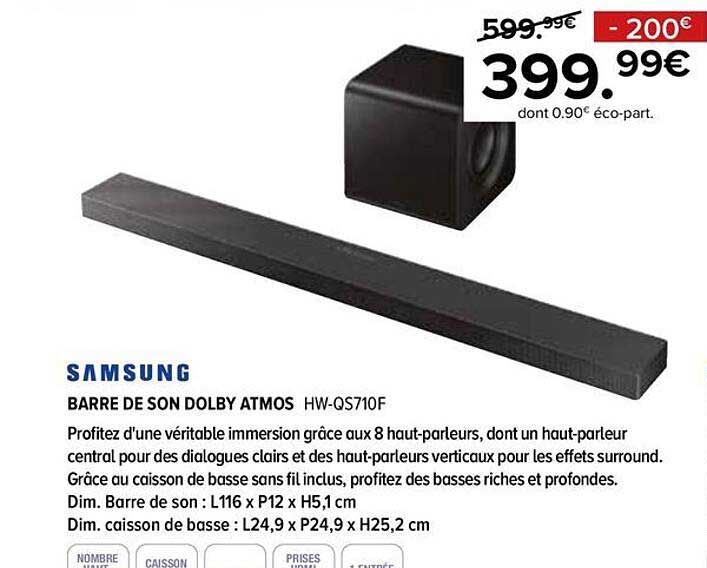 BARRE DE SON DOLBY ATMOS HW-QS710F