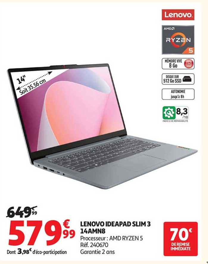 LENOVO IDEAPAD SLIM 3 14AMN8