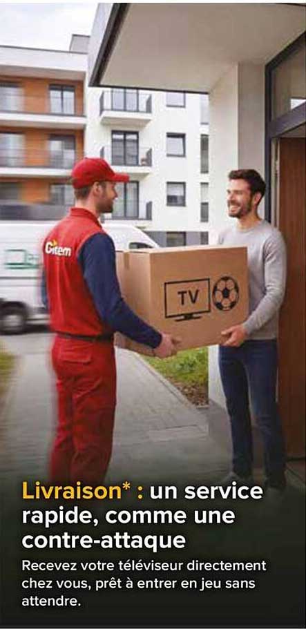 Livraison* : un service rapide, comme une contre-attaque
