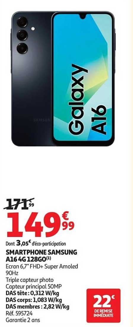 SMARTPHONE SAMSUNG A16 4G 128GO(1)