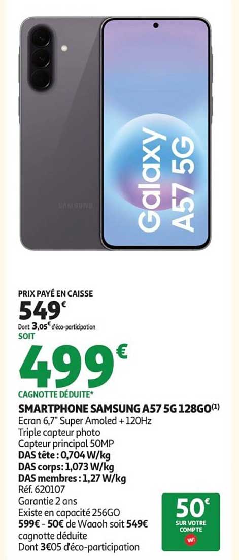 SMARTPHONE SAMSUNG A57 5G 128GO