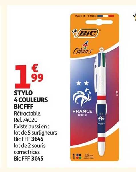 STYLO 4 COULEURS BIC FFF