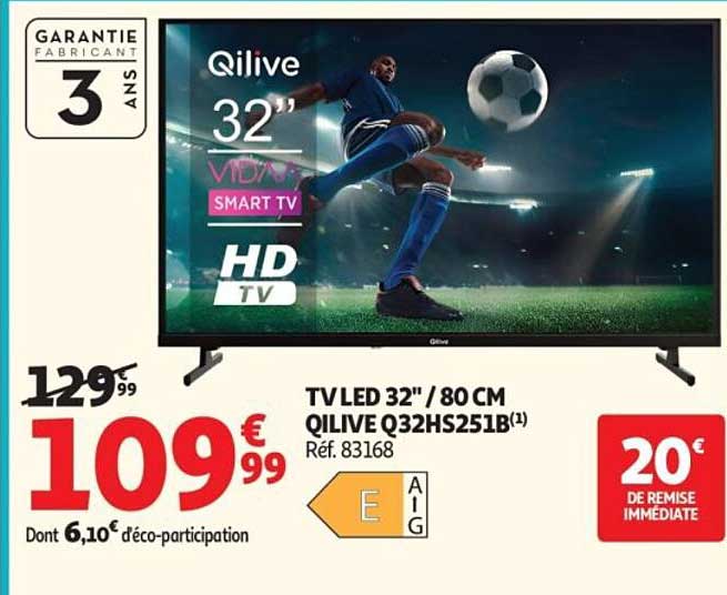 TV LED 32'' / 80 CM QILIVE Q32HS251B