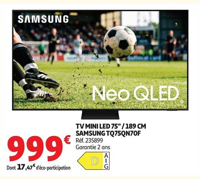 TV MINI LED 75" / 189 CM SAMSUNG TQ75QN70F