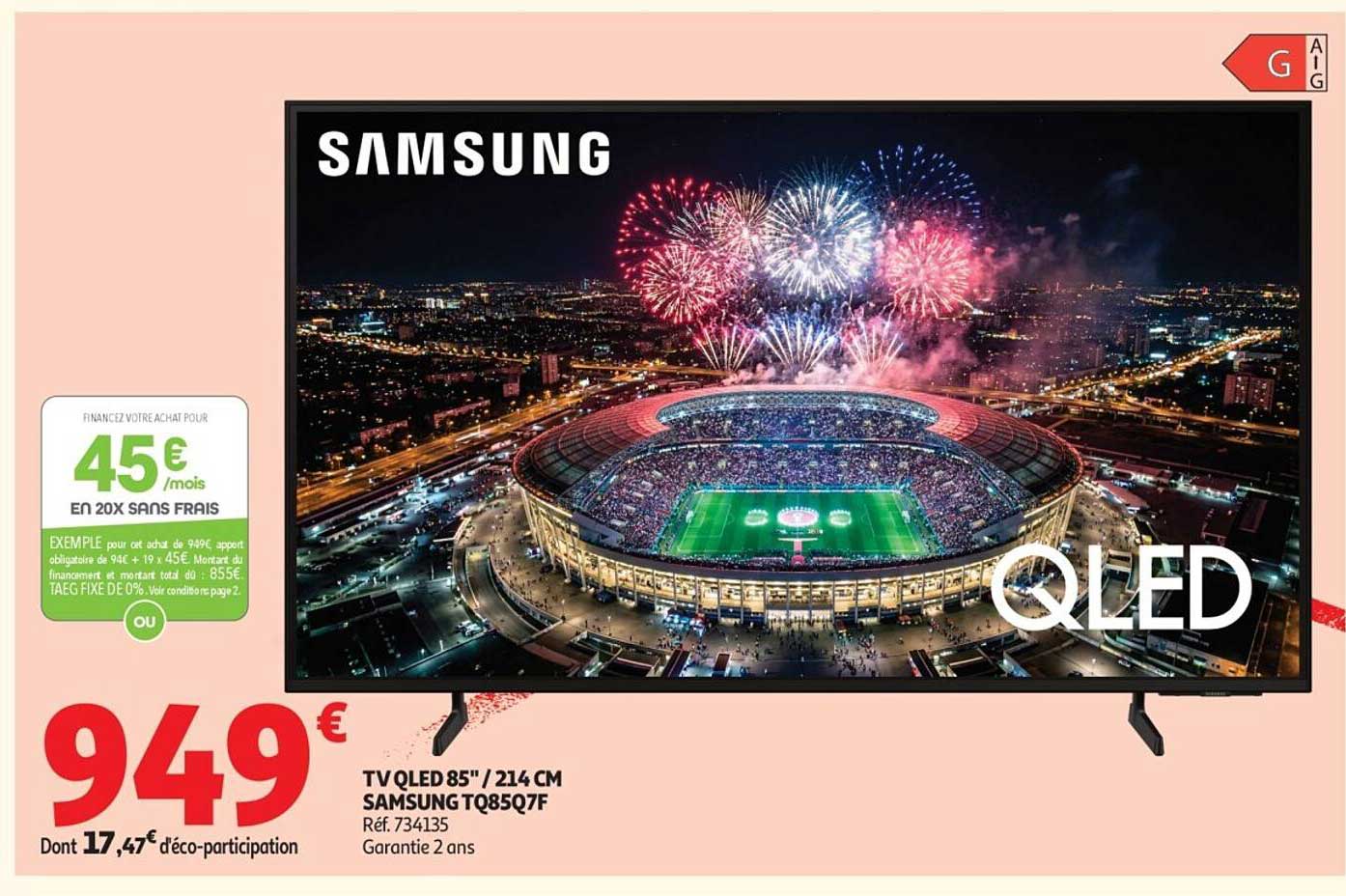 TV QLED 85'' / 214 CM SAMSUNG TQ85Q7F