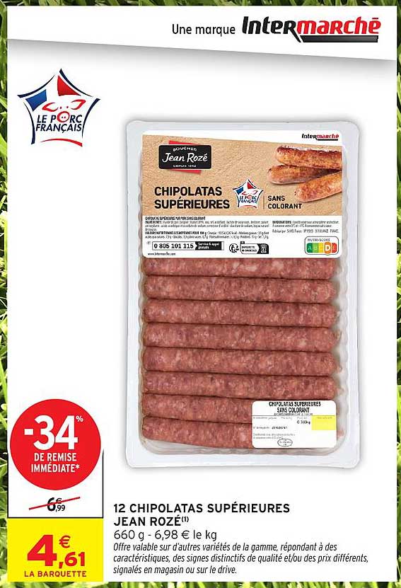 12 CHIPOLATAS SUPÉRIEURES JEAN ROZÉ