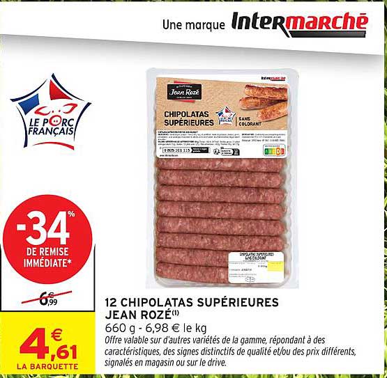 12 CHIPOLATAS SUPÉRIEURES JEAN ROZÉ®