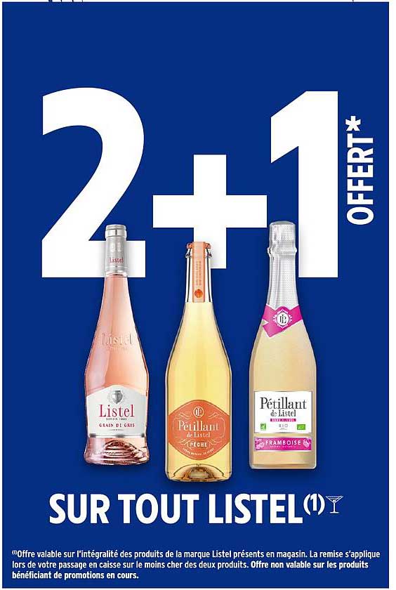 2+1 OFFERT* SUR TOUT LISTEL (1)
