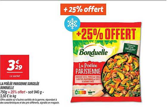 + 25% offert