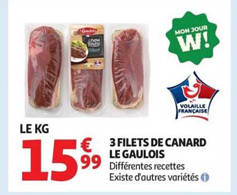 3 FILETS DE CANARD LE GAULOIS