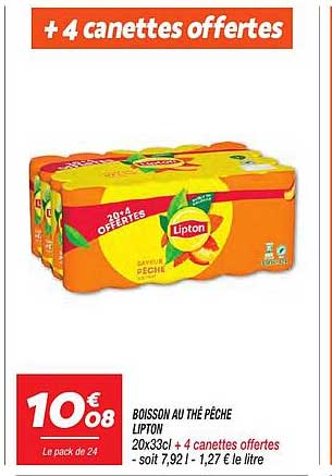 + 4 canettes offertes