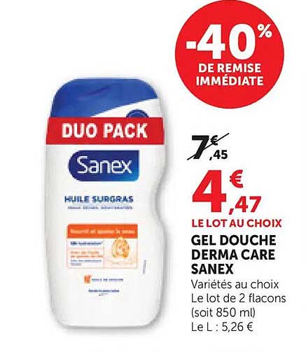 -40% DE REMISE IMMÉDIATE