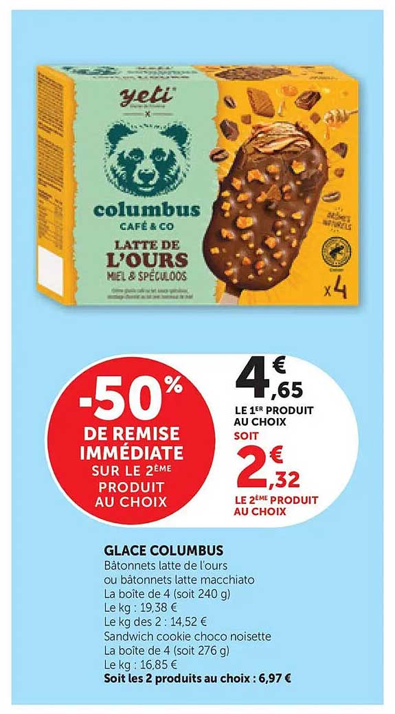 -50% DE REMISE IMMÉDIATE SUR LE 2ÈME PRODUIT AU CHOIX