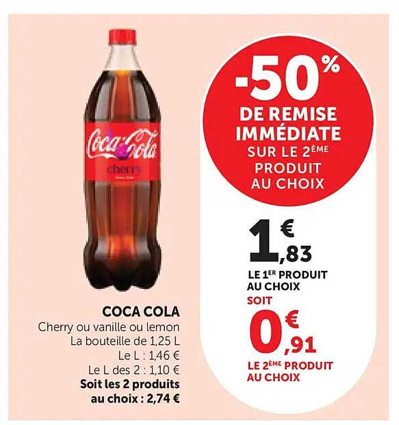 -50% DE REMISE IMMÉDIATE SUR LE 2ÈME PRODUIT AU CHOIX