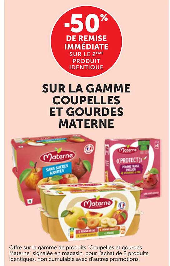 -50% DE REMISE IMMÉDIATE SUR LE 2ÈME PRODUIT IDENTIQUE