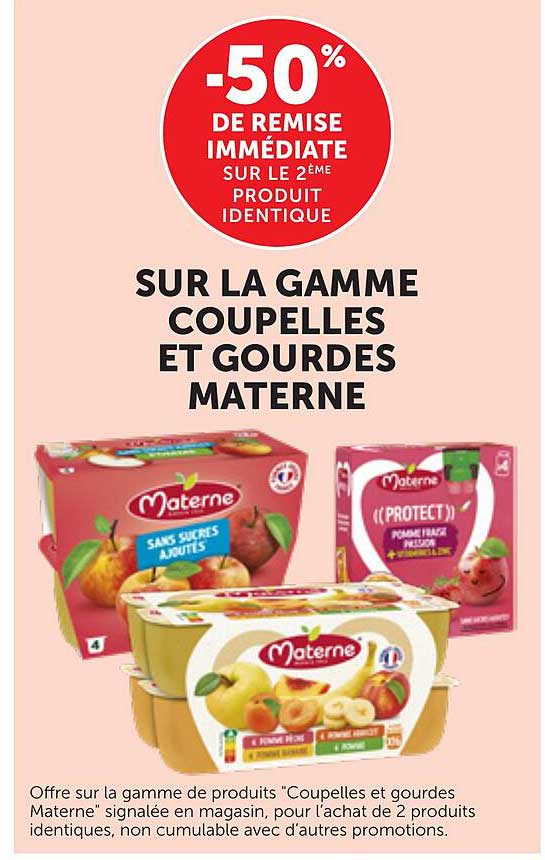 -50% DE REMISE IMMÉDIATE SUR LE 2ÈME PRODUIT IDENTIQUE
