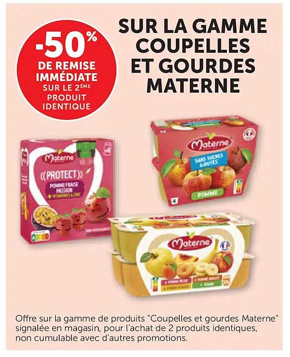 -50% DE REMISE IMMÉDIATE SUR LE 2ÈME PRODUIT IDENTIQUE