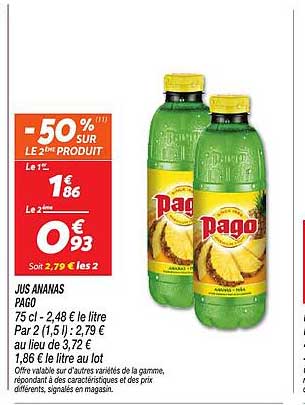 -50% SUR LE 2e PRODUIT