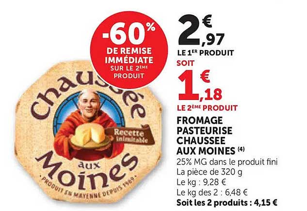 -60% de remise immédiate sur le 2ème produit
