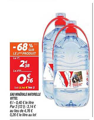 -68% sur le 2ème produit
