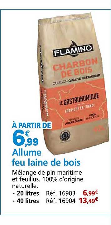 Allume feu laine de bois