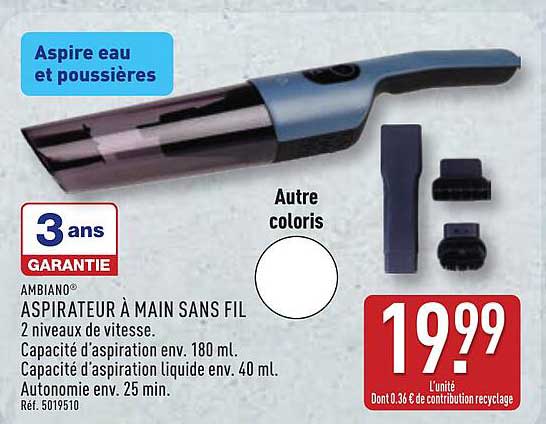 Aspirateur à main sans fil