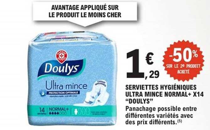 AVANTAGE APPLIQUÉ SUR LE PRODUIT LE MOINS CHER