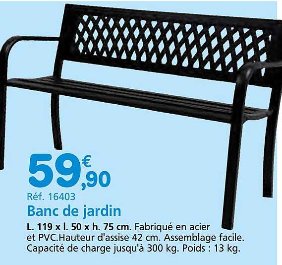 Banc de jardin
