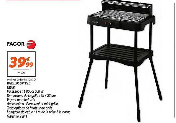 BARBECUE SUR PIED FAGOR