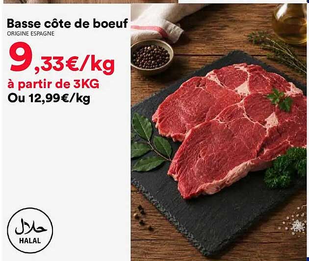 Basse côte de boeuf
