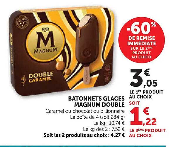 BATONNETS GLACES MAGNUM DOUBLE