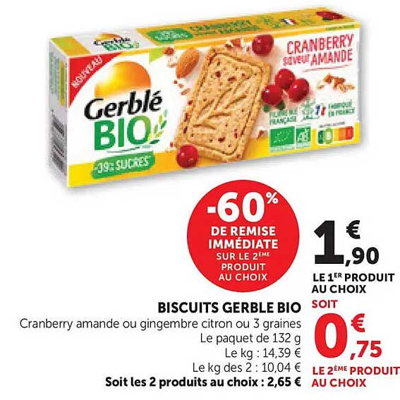 BISCUITS GERBLE BIO