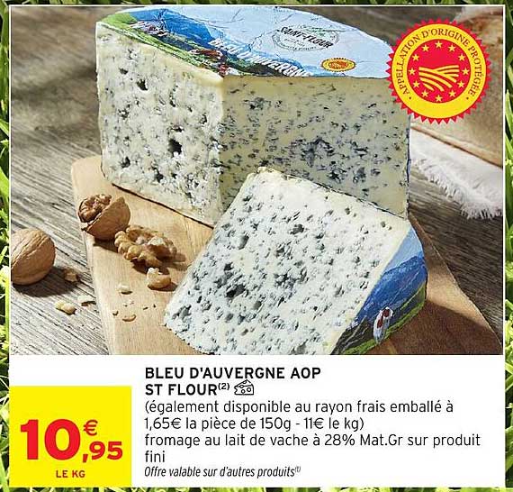 BLEU D'AUVERGNE AOP ST FLOUR