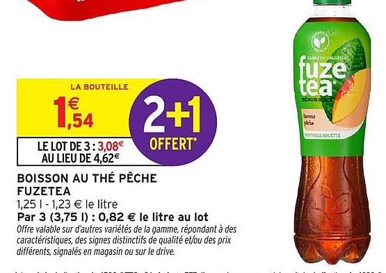 BOISSON AU THÉ PÊCHE FUZETEA