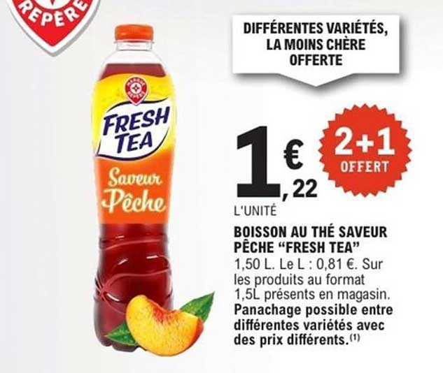 BOISSON AU THÉ SAVEUR PÊCHE “FRESH TEA”
