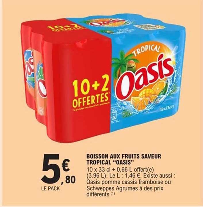 BOISSON AUX FRUITS SAVEUR TROPICAL “OASIS”