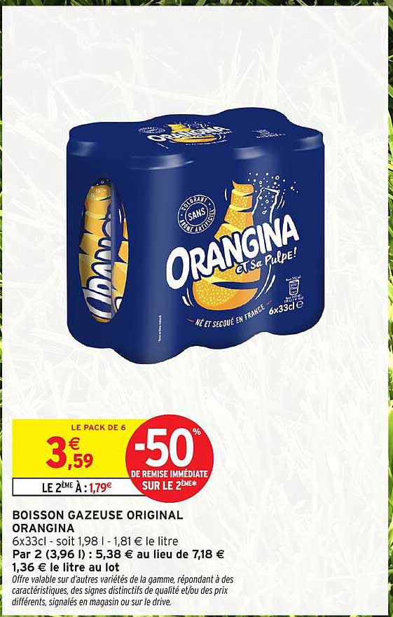 BOISSON GAZEUSE ORIGINALE ORANGINA