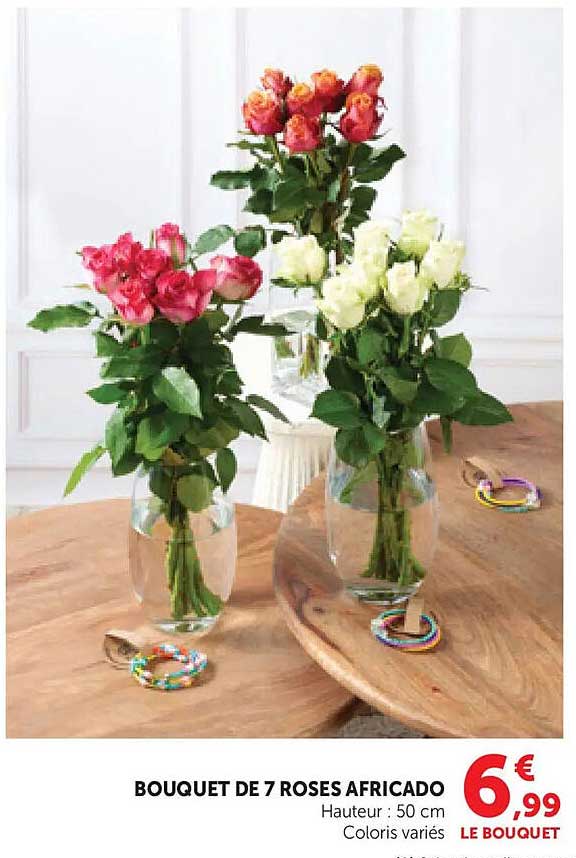 BOUQUET DE 7 ROSES AFRICADO