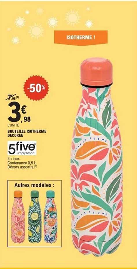 Bouteille isotherme décorée
