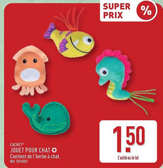 CACHET® JOUET POUR CHAT Contient de l’herbe à chat. Réf. 5016503