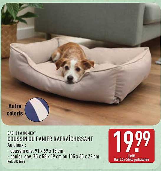 CACHET & ROMEO® COUSSIN OU PANIER RAFRAÎCHISSANT