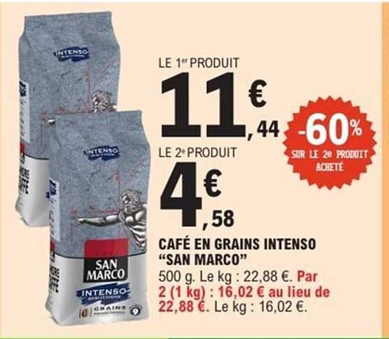 CAFÉ EN GRAINS INTENSO “SAN MARCO”